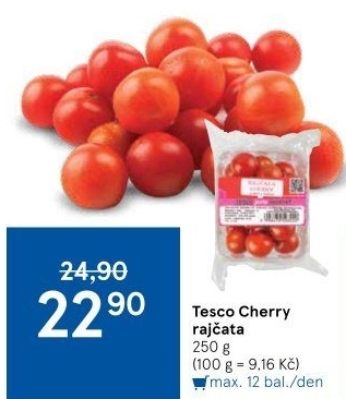 Rajčata cherry Tesco