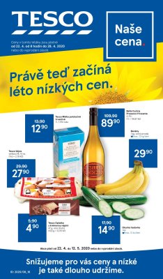 akční leták Tesco 22.4.2020-28.4.2020