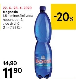 Přírodní voda Magnesia
