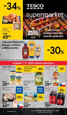 akční leták Tesco 29.4.2020-5.5.2020