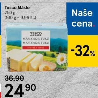 Máslo Tesco