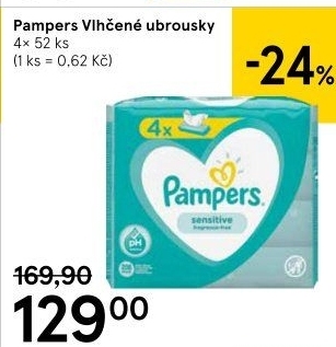 Vlhčené ubrousky dětské Pampers