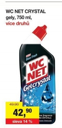 Čistič WC gelový GelCrystal WC Net