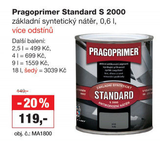 Barva na kov Standard Pragoprimer