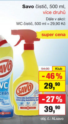Čistič koupelen Savo