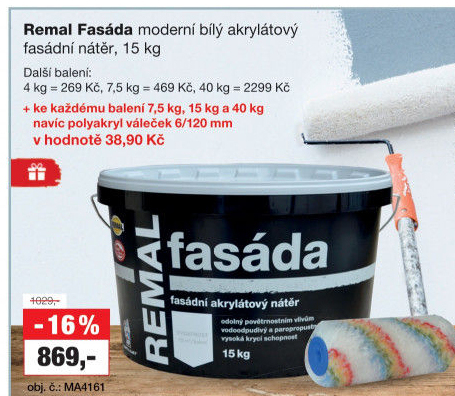 Fasádní barva Fasáda Remal