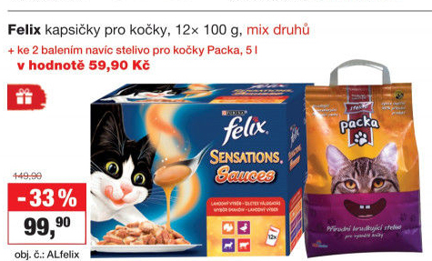 Kapsičky pro kočky Felix Purina