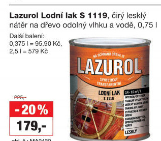 Lodní lak Lazurol