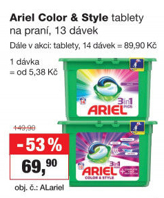 Prací kapsle Ariel