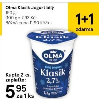 Bílý jogurt Klasik Olma