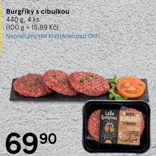 Burgříky s cibulkou Láďa Grileman Kostelecké uzeniny