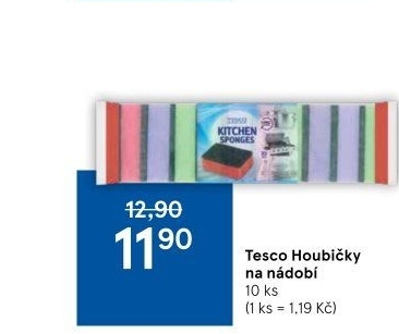Houbička na nádobí Tesco