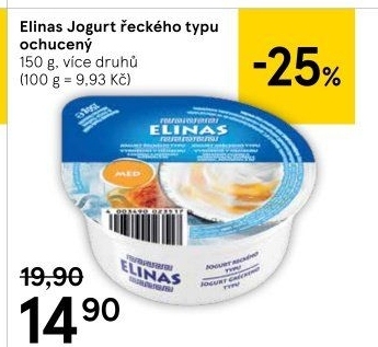 Ochucený jogurt řecký Elinas