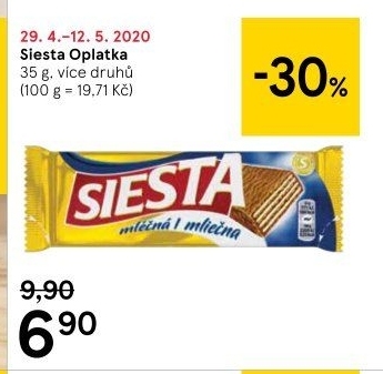 Oplatky Siesta