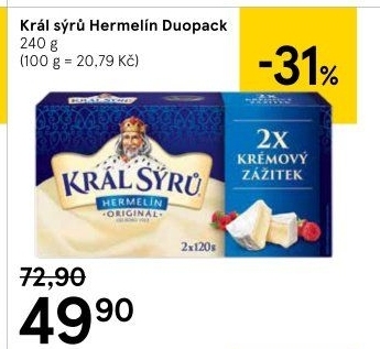 Sýr Hermelín Král sýrů