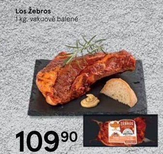 Vepřová žebra uzená Los Žebros Láďa Grileman Kostelecké uzeniny