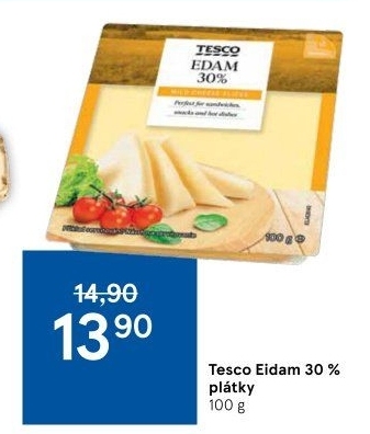 Sýr Eidam 30% Tesco