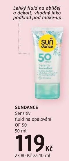 Fluid na opalování OF 50 Sensitiv Sundance