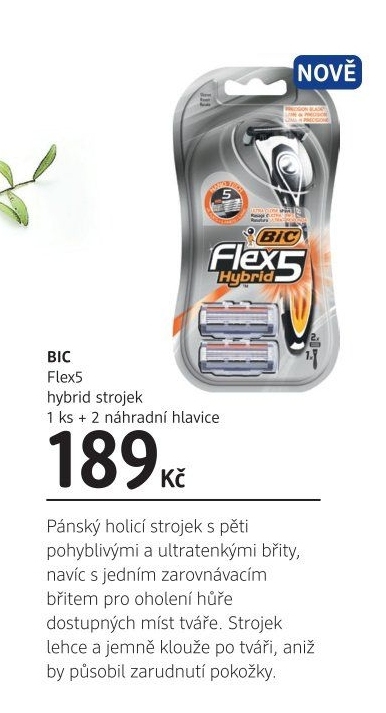 Holící strojek pánský Flex5 Hybrid BiC