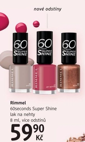Lak na nehty 60 seconds Super Shine Rimmel