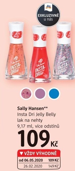 Lak na nehty Insta Dri Jelly Belly Sally Hansen