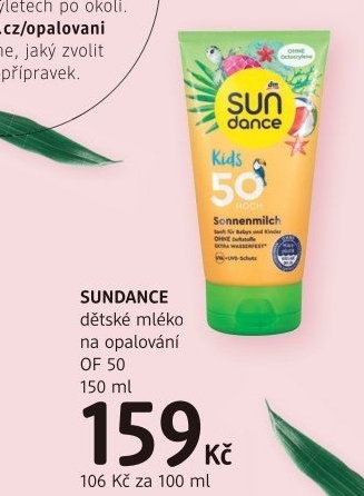 Mléko dětské na opalování OF 50 Sundance