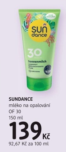 Mléko na opalování OF 30 Sundance