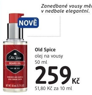 Olej na vousy Old Spice