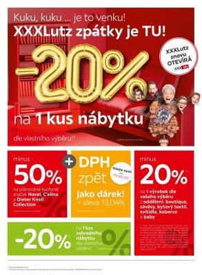 akční leták XXXLutz 11.5.2020-24.5.2020