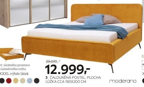 Čalouněná postel Moderano