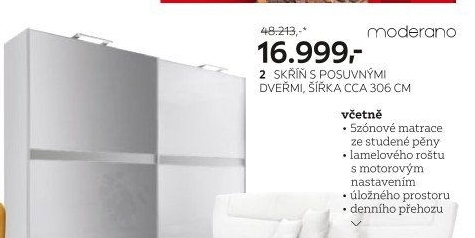 Šatní skříň Moderano