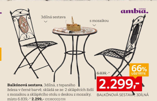 Balkonový set Ambia