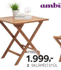 Zahradní stůl skládací Ambia