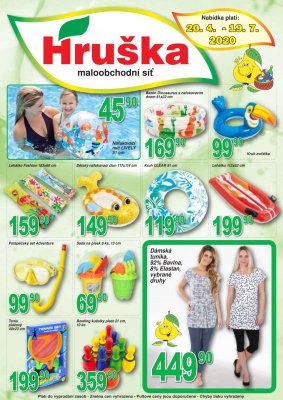 akční leták Hruška 20.4.2020-19.7.2020