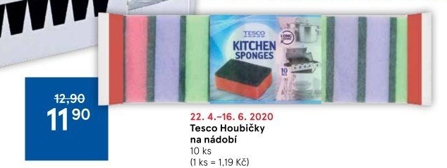 Houbička na nádobí Tesco