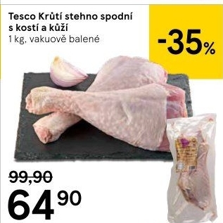 Krůtí stehna Tesco