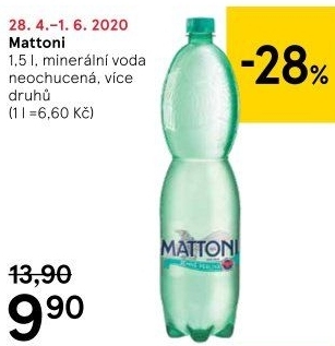 Přírodní voda Mattoni