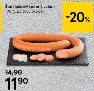 Salám špekáčkový točený