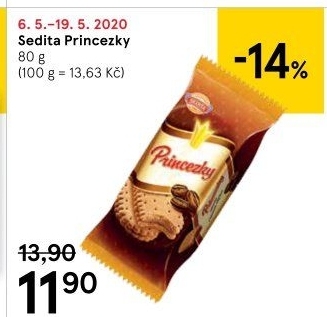 Sušenky Princezky Sedita