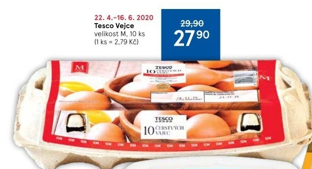 Vejce M Tesco
