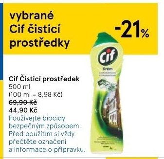 Krémový čistič Cif Cream