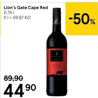 Víno Cape red Lion'