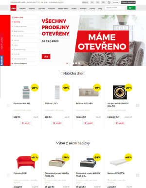 akční leták Kika nábytek 12.5.2020-18.5.2020