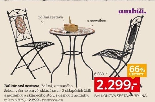Balkonový set Ambia