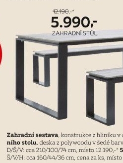 Zahradní stůl Ambia