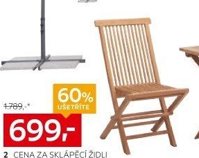 Zahradní židle skládací Ambia