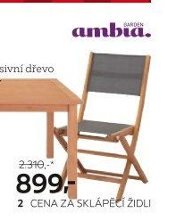 Zahradní židle skládací Ambia