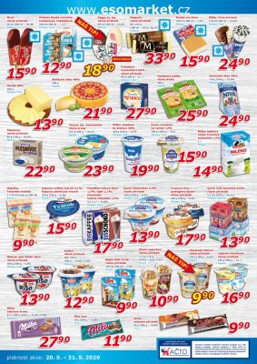 akční leták ESO MARKET 20.5.2020-31.5.2020