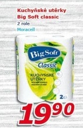 Utěrky kuchyňské 2vrstvé Classic Big Soft