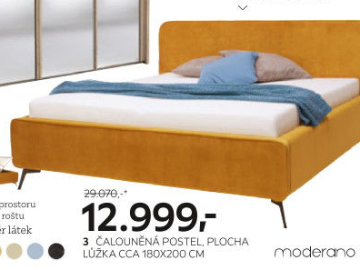 Čalouněná postel Moderano